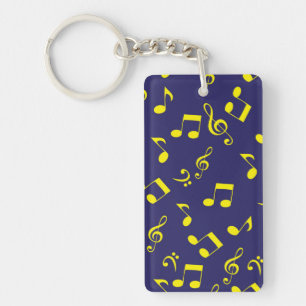 Muziekpatroon Sleutelhanger