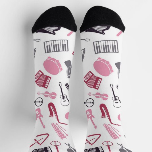 Muziekpatroon Sokken (Top)