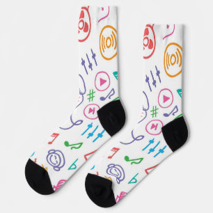 Muziekpatroon Sokken
