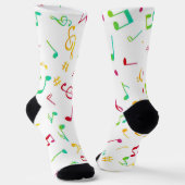 Muziekpatroon Sokken (Gebogen)