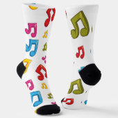 Muziekpatroon Sokken (Gebogen)