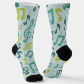Muziekpatroon Sokken (Gebogen)
