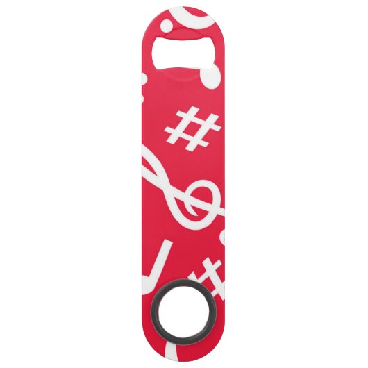 Muziekpatroon Speed Flessenopener (Voorkant)