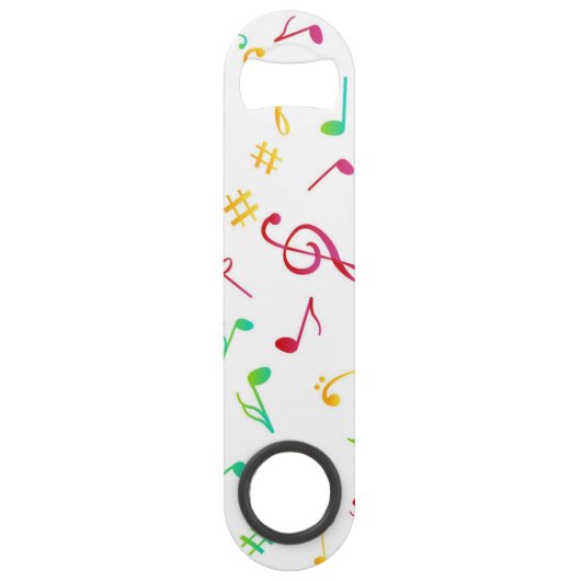 Muziekpatroon Speed Flessenopener (Voorkant)