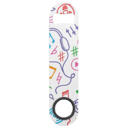 Muziekpatroon Speed Flessenopener (Achterkant)