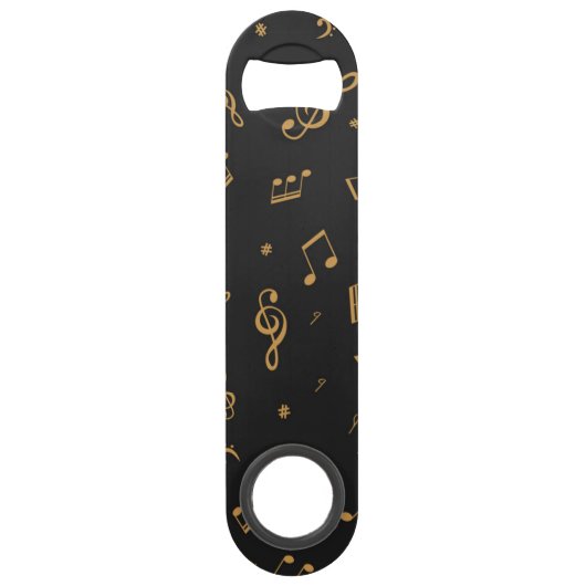 Muziekpatroon Speed Flessenopener (Voorkant)