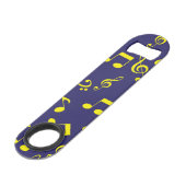 Muziekpatroon Speed Flessenopener (Voorkant Gekanteld)