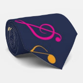 Muziekpatroon Stropdas (Opgerold)