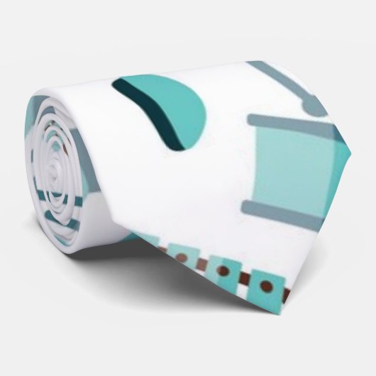 Muziekpatroon Stropdas (Opgerold)