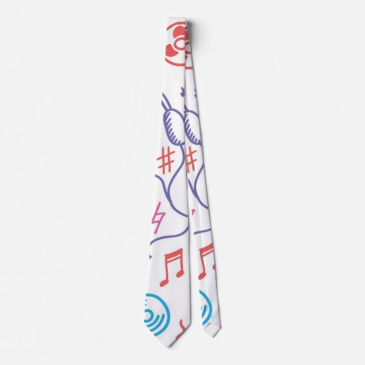 Muziekpatroon Stropdas (Voorkant)