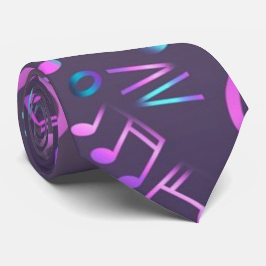 Muziekpatroon Stropdas (Opgerold)