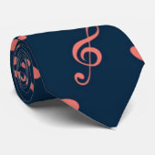 Muziekpatroon Stropdas (Opgerold)