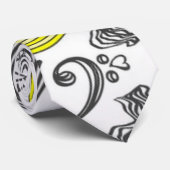 Muziekpatroon Stropdas (Opgerold)
