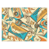 Muziekpatroon Tafelkleed (Voorkant (Horizontaal))