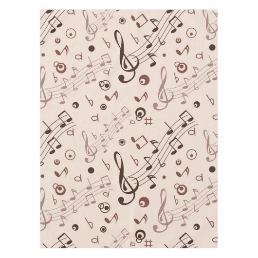 Muziekpatroon Tafelkleed (Voorkant)