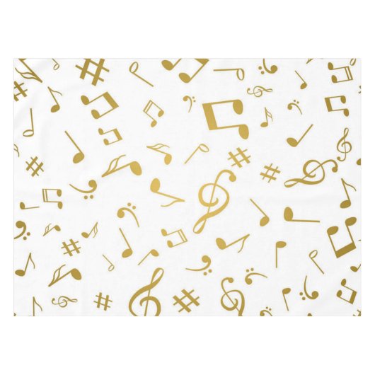 Muziekpatroon Tafelkleed (Voorkant (Horizontaal))