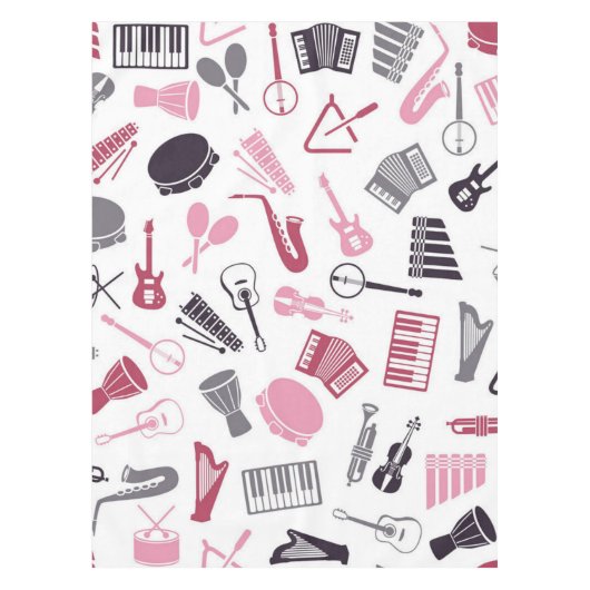 Muziekpatroon Tafelkleed (Voorkant)