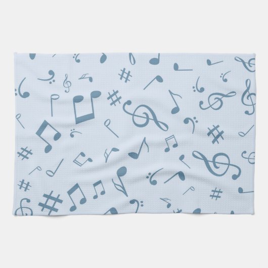 Muziekpatroon Theedoek (Horizontaal)