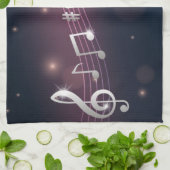 Muziekpatroon Theedoek (Gevouwen)