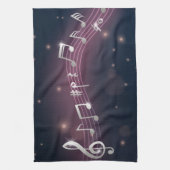 Muziekpatroon Theedoek (Verticaal)