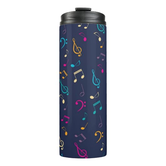 Muziekpatroon Thermosbeker (Voorkant)