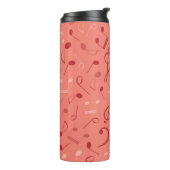 Muziekpatroon Thermosbeker (Gedraaid links)