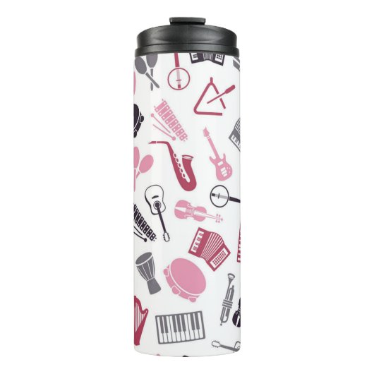 Muziekpatroon Thermosbeker (Voorkant)
