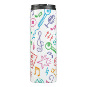 Muziekpatroon Thermosbeker (Achterkant)