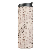 Muziekpatroon Thermosbeker (Gedraaid links)