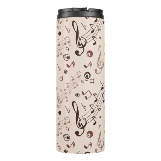 Muziekpatroon Thermosbeker (Achterkant)