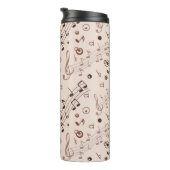 Muziekpatroon Thermosbeker (Geroteerd rechts)