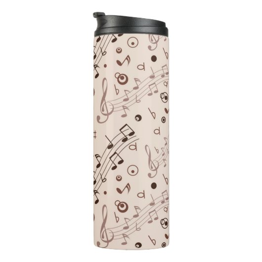 Muziekpatroon Thermosbeker (Geroteerd rechts)