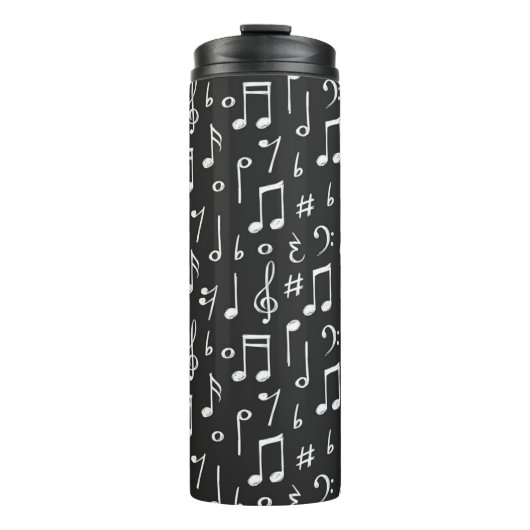 Muziekpatroon Thermosbeker (Voorkant)