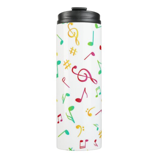 Muziekpatroon Thermosbeker (Voorkant)