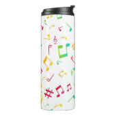 Muziekpatroon Thermosbeker (Gedraaid links)