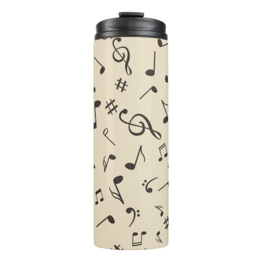 Muziekpatroon Thermosbeker (Voorkant)
