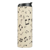 Muziekpatroon Thermosbeker (Gedraaid links)