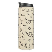 Muziekpatroon Thermosbeker (Geroteerd rechts)