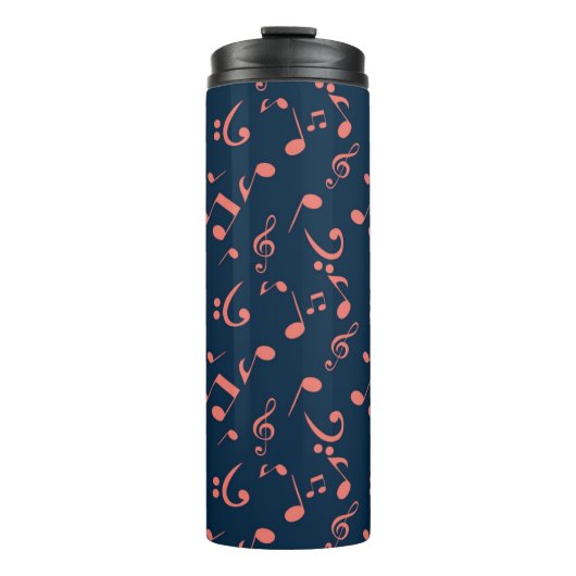 Muziekpatroon Thermosbeker (Voorkant)