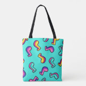 Muziekpatroon Tote Bag (Achterkant)
