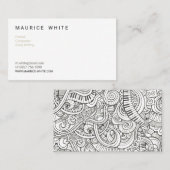 Muziekpatroon Visitekaartje (Voorkant / Achterkant)