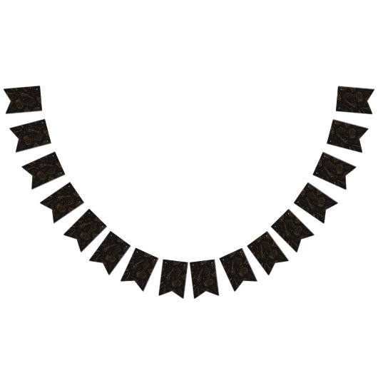 Muziekpatroon Vlaggetjes (Alle)