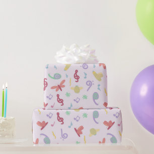 muziekpatroon voor kinderen cadeaupapier