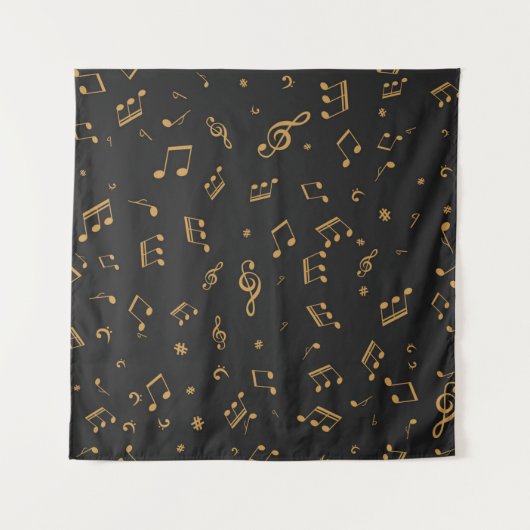 Muziekpatroon Wandkleed (Voorkant)