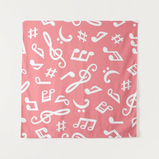 Muziekpatroon Wandkleed (Voorkant)