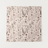 Muziekpatroon Wandkleed (Voorkant)