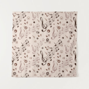 Muziekpatroon Wandkleed