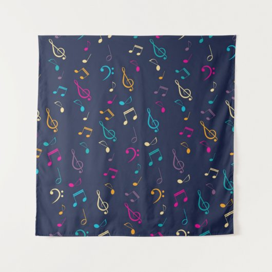 Muziekpatroon Wandkleed (Voorkant)