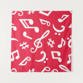 Muziekpatroon Wandkleed (Voorkant (horizontaal))