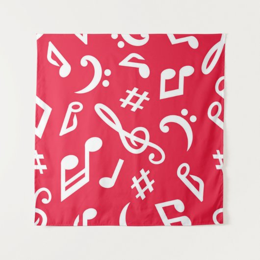 Muziekpatroon Wandkleed (Voorkant)